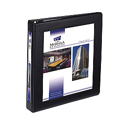 Avery Framed View Heavy-Duty Binders, 3 Rings, 1" Capacity, 11 x 8.5, Black (68054)