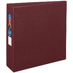 Avery Heavy-Duty Non-View Binder with DuraHinge and Locking One Touch EZD Rings, 3 Rings, 3" Capacity, 11 x 8.5, Maroon (79363)