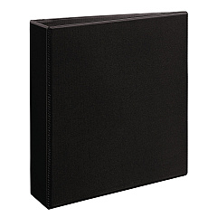 Avery Heavy-Duty View Binder with DuraHinge and One Touch EZD Rings, 3 Rings, 2" Capacity, 11 x 8.5, Black (79692)