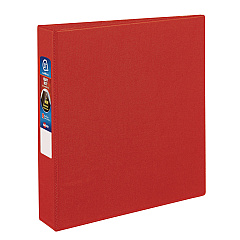 Avery Heavy-Duty Non-View Binder with DuraHinge and One Touch EZD Rings, 3 Rings, 1.5" Capacity, 11 x 8.5, Red (79585)