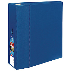 Avery Heavy-Duty Non-View Binder with DuraHinge, Locking One Touch EZD Rings and Thumb Notch, 3 Rings, 5" Capacity, 11 x 8.5, Blue (79886)