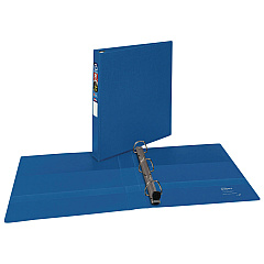 Avery Heavy-Duty Non-View Binder with DuraHinge and One Touch EZD Rings, 3 Rings, 1" Capacity, 11 x 8.5, Blue (79889)