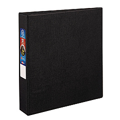 Avery Heavy-Duty Non-View Binder with DuraHinge and One Touch EZD Rings, 3 Rings, 1.5" Capacity, 11 x 8.5, Black (79985)