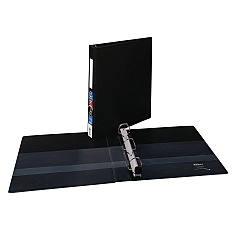Avery Heavy-Duty Non-View Binder with DuraHinge and One Touch EZD Rings, 3 Rings, 1" Capacity, 11 x 8.5, Black (79990)