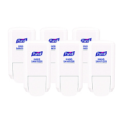 PURELL CS2 Hand Sanitizer Dispenser, 1,000 mL, 5.14 x 3.83 x 10, White, 6/Carton (412106CT)