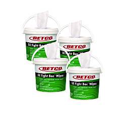 Betco GE Fight Bac Disinfecting Wipes, 5.5 x 7, Fresh Scent, 500/Bucket, 4 Buckets/Carton (392F100CT)