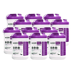 Sani Professional Sani-Cloth Prime Germicidal Disposable Wipes, Large, 6 x 6.75, Unscented, White, 160/Canister, 12 Canisters/Carton (P25372)