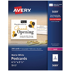 Avery 5689 Printable Postcards