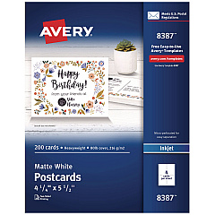 Avery 8387 Printable Postcards