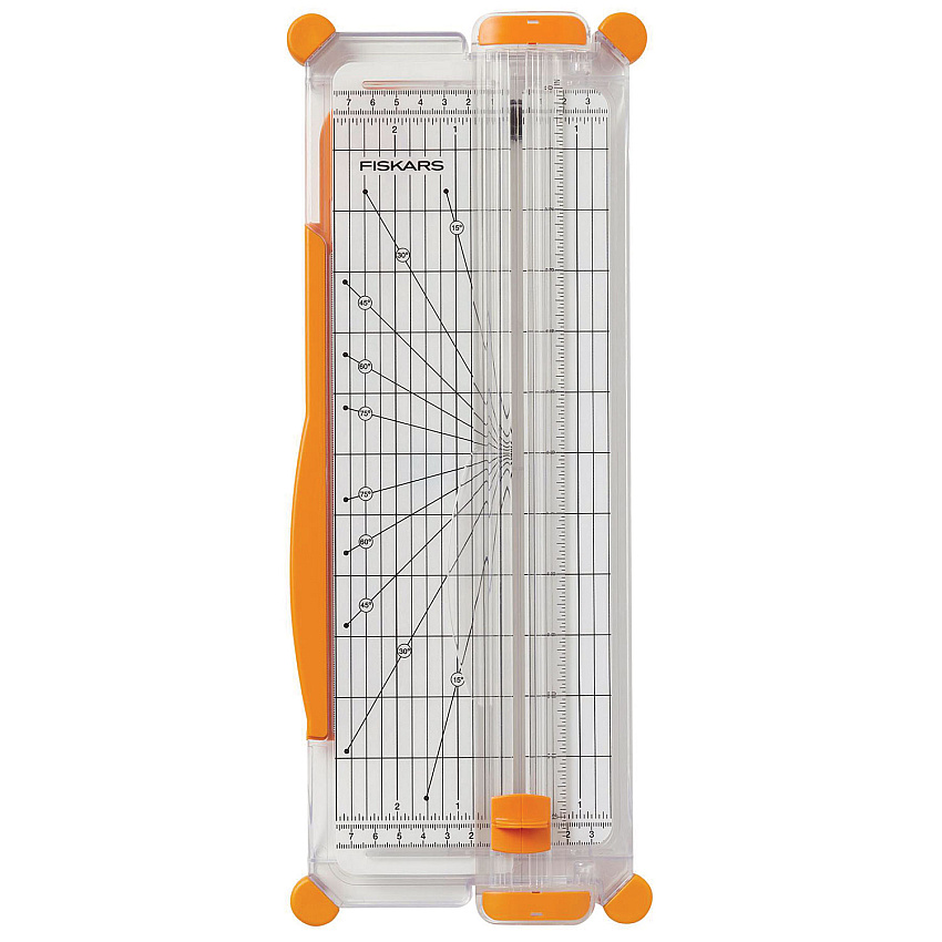 Fiskars SureCut Scrapbooking Paper Trimmer, 10 Sheets, 12" Cut Length, 7.08 x 16.93 (1071220)
