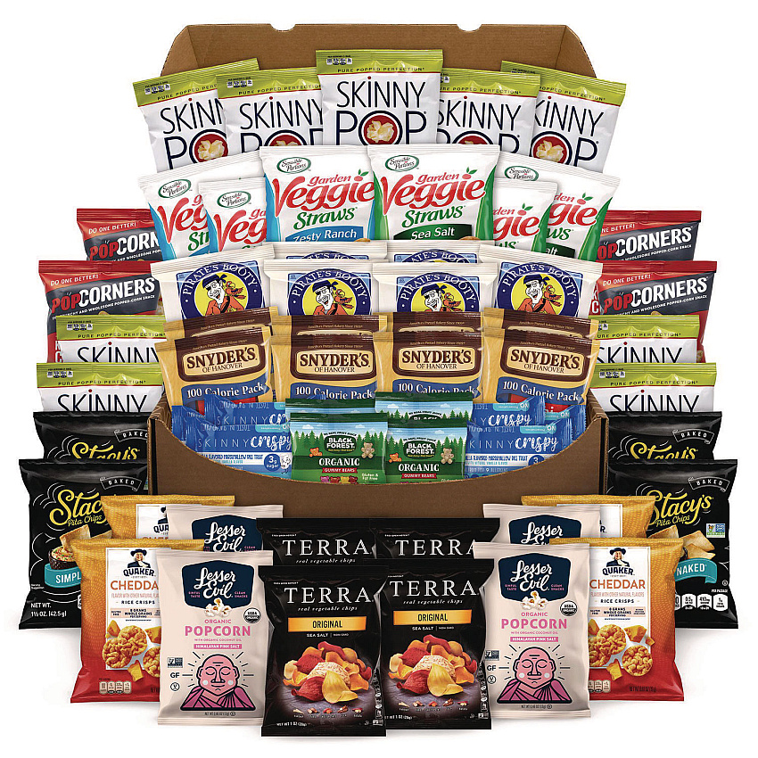 Snack Box Pros Big Healthy Snack Box, 61 Assorted Snacks (700S0025)