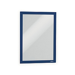 Durable Infoframe DURAFRAME Self Adhesive Double Sided Sign Holder, 9.5 x 12, Dark Blue Frame, 2/Pack (476807)