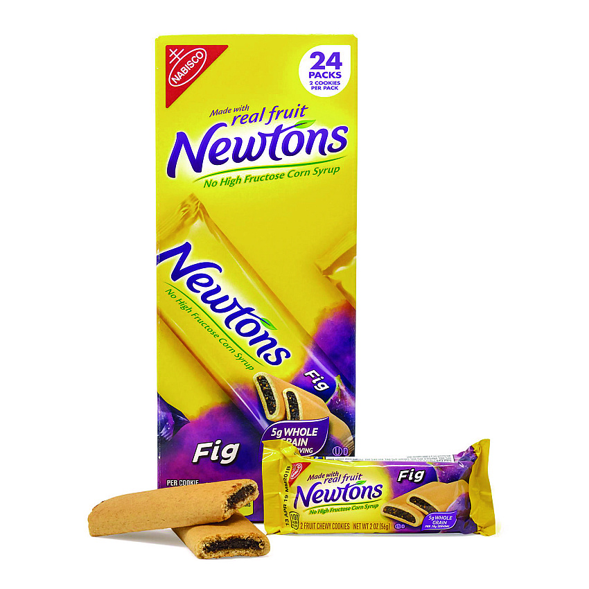 Nabisco Fig Newtons, 2 oz Pack, 2 Cookies/Pack 24 Packs/Box (22000462)