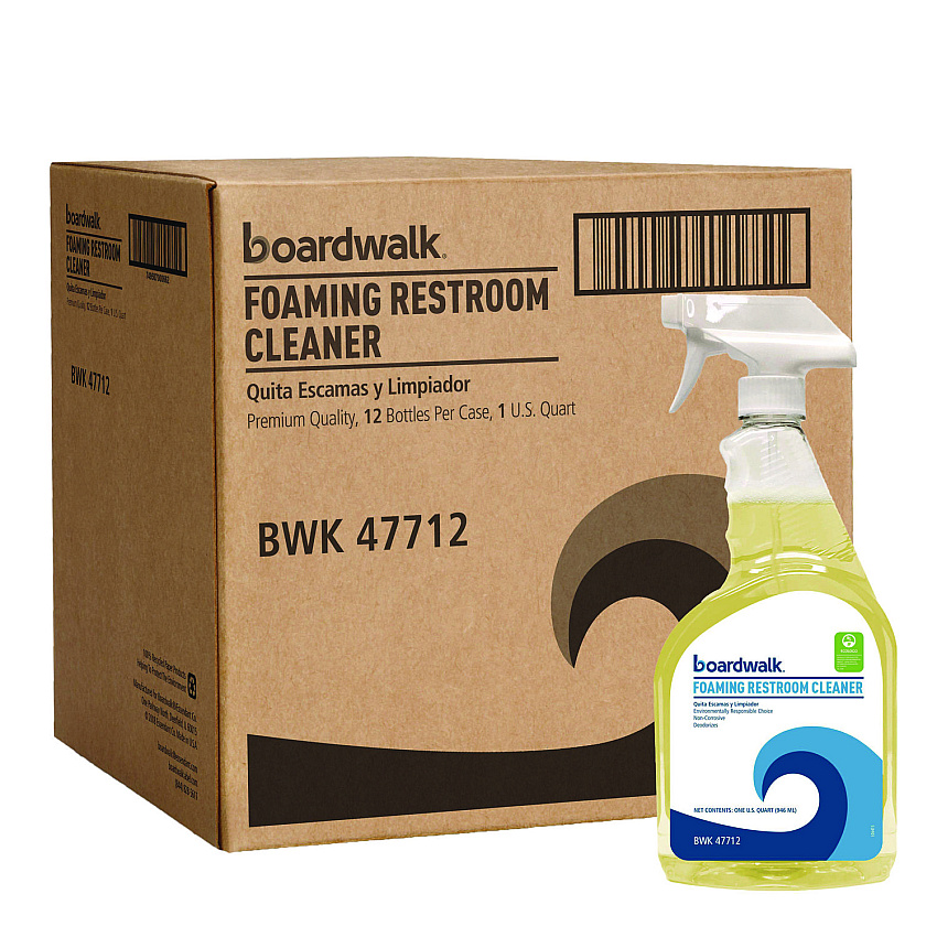 Boardwalk All-Natural Bathroom Cleaner, 32 oz Spray Bottle, 12/Carton (BWK47712)
