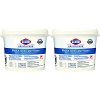Clorox Healthcare Bleach Germicidal Wipes, 12 x 12, Unscented, 110/Canister, 2/Carton (30358CT)