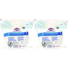 Clorox Healthcare Bleach Germicidal Wipes, 12 x 12, Unscented, 110/Refill, 2/Carton (30359CT)