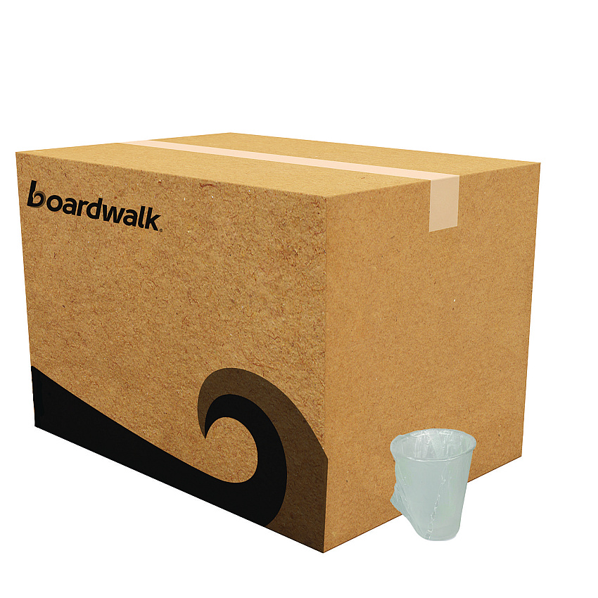 Boardwalk Translucent Plastic Cold Cups, Individually Wrapped, 9 oz, Polypropylene, 1,000/Carton (BWKWRAPCUP)