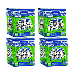 Sellars Absorbent Materials TOOLBOX Blue Shop Towels, 1-Ply, 10 x 12, Blue, 200 Sheets/Box, 4 Boxes/Carton (55202)