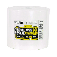 Sellars Absorbent Materials TOOLBOX WaterWeave T600 Wipers, 1-Ply, 11.8 x 12.8, White, 1,100 Sheets/Roll (68300)