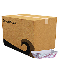 Boardwalk Paper Food Baskets, 6 oz Capacity, 3.78 x 4.3 x 1.08, Red/White, 1,000/Carton (BWK30LAG040)