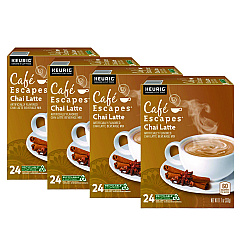 Cafe Escapes Chai Latte K-Cups, 96/Carton (6805CT)