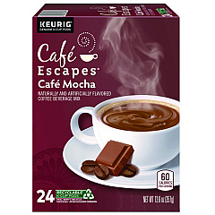 Cafe Escapes Mocha K-Cups, 24/Box (6803)