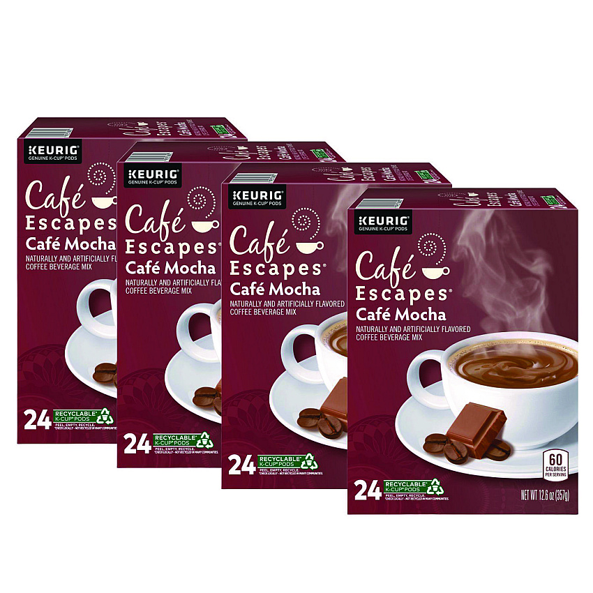 Cafe Escapes Mocha K-Cups, 24/Box, 96/Carton (6803CT)