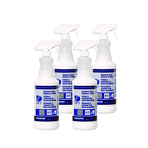 DCT Stainless Steel Cleaner and Polish RLQ, 32 oz Spray Bottle, 4