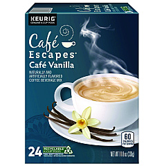 Cafe Escapes Cafe Vanilla K-Cups, 24/Box (6812)