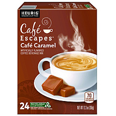 Cafe Escapes Cafe Caramel K-Cups, 24/Box (6813)