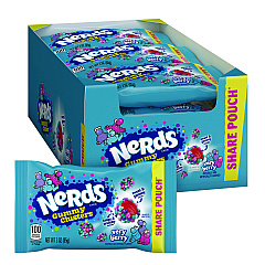 Nerds Very Berry Clusters Share Pack, Berry, 3 oz Packet, 12/Carton (22002361)