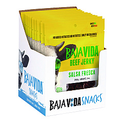 Baja Jerky Beef Jerky Salsa Fresca Snack Pack, Salsa Fresca, 1 oz Packet, 12/Carton (22002305)