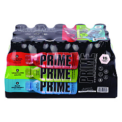 Prime Hydration Drink Variety Pack, Assorted Flavors, 6.9 oz Bottle, 15/Carton (22002384)
