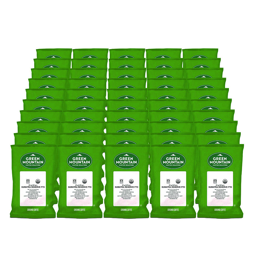 Green Mountain Coffee Sumatra Reserve Fraction Packs, 2.2 oz, 50/Carton (8287)