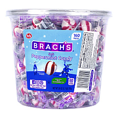 Ferrara Bobs Sweet Stripes Soft Candy, Peppermint, 28 oz Tub (20902493)