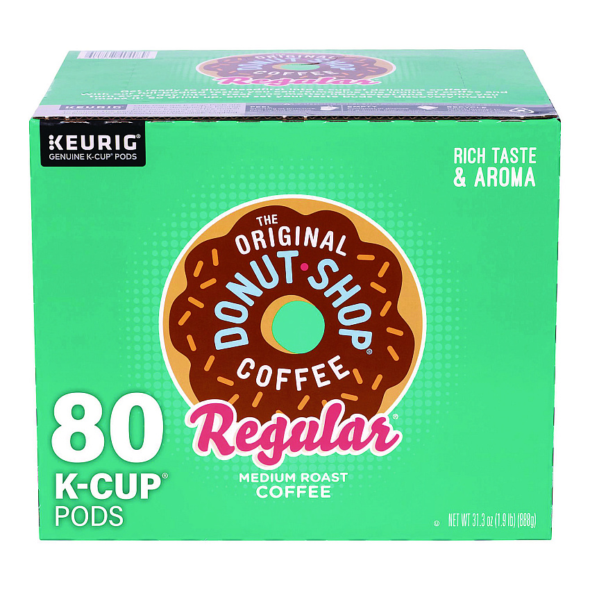 The Original Donut Shop Donut Shop Coffee K-Cups, Regular, 100/Box (22000684)