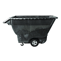 Rubbermaid Commercial Structural Foam Tilt Truck, Rectangular, 1,250 lb Capacity, Black (9T15BLA)
