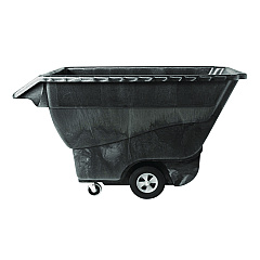 Rubbermaid Commercial Structural Foam Tilt Truck, Rectangular, 1,250 lb Capacity, Black (9T15BLA)