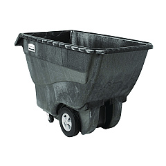 Rubbermaid Commercial Structural Foam Tilt Truck, Rectangular, 1,000 lb Capacity, Black (1013BLA)
