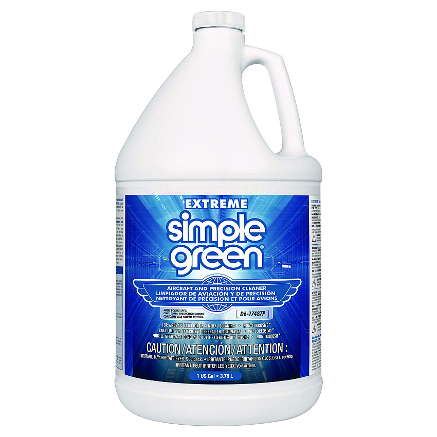 Simple Green Extreme Aircra ft and Precision Equipment Cleaner, 1 gal, Bottle, 4/Carton (13406)