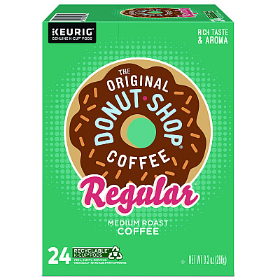 The Original Donut Shop Donut Shop Coffee K-Cups, Regular, 24/Box (60052101)