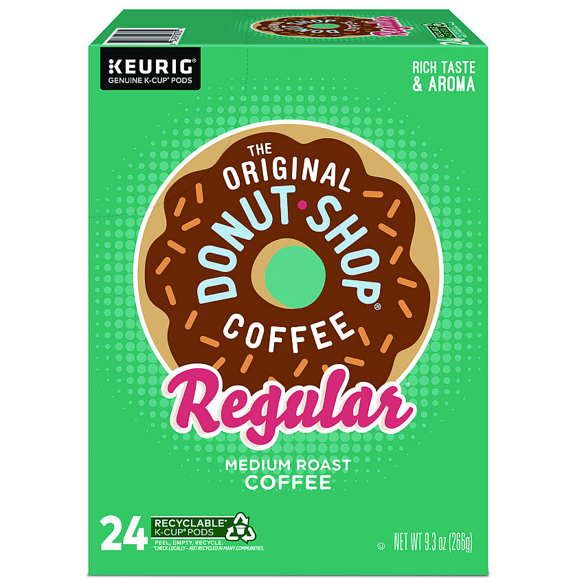 The Original Donut Shop Donut Shop Coffee K-Cups, Regular, 24/Box (60052101)