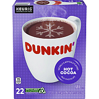 Dunkin Donuts Milk Chocolate Hot Cocoa K-Cup Pods, 22/Box (1261)