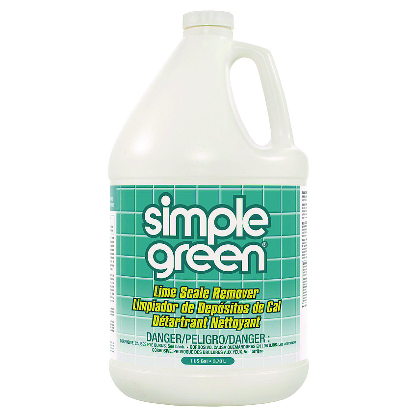 Simple Green Lime Scale Remover, Wintergreen, 1 gal, Bottle, 6/Carton (50128)