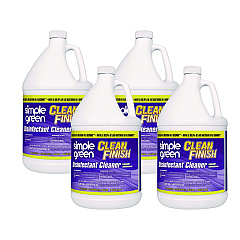 Simple Green Clean Finish Disinfectant Cleaner, 1 gal Bottle, Herbal, 4/CT (01128)