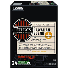 Tully's Coffee Hawaiian Blend Coffee K-Cups, 24/Box (6606)