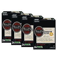 Tully's Coffee Hawaiian Blend Coffee K-Cups, 96/Carton (6606CT)