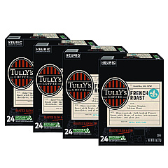 Tully's Coffee French Roast Coffee K-Cups, 96/Carton (192619CT)