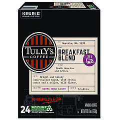 Tully's Coffee Breakfast Blend Coffee K-Cups, 24/Box (192719)