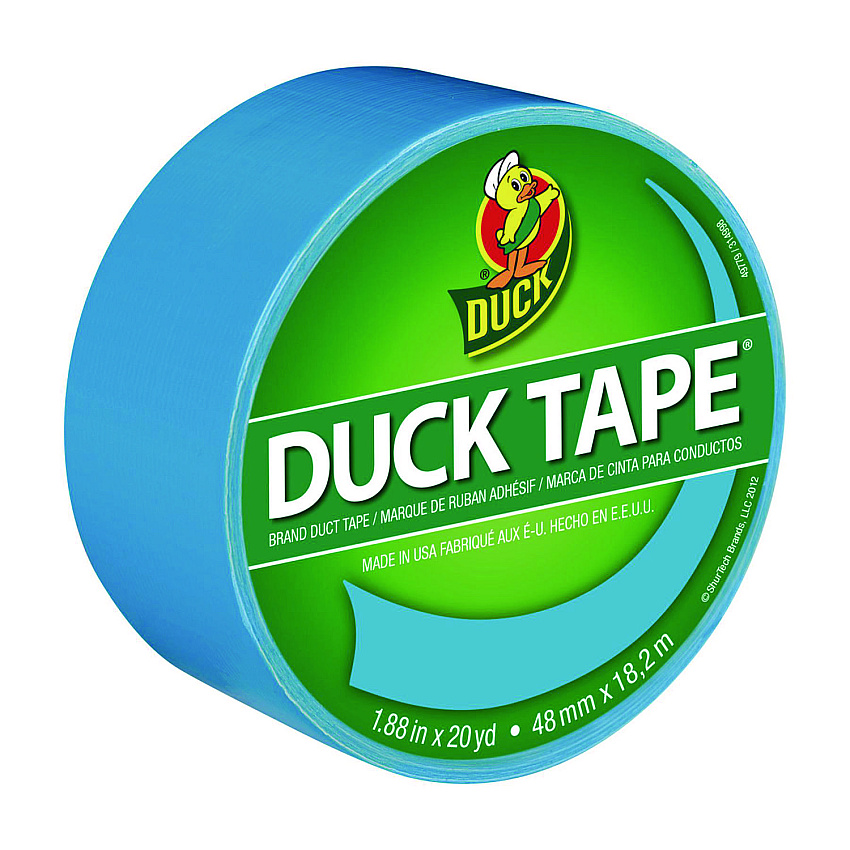 Duck Colored Duct Tape, 3" Core, 1.88" x 20 yds, Electric Blue (1311000)